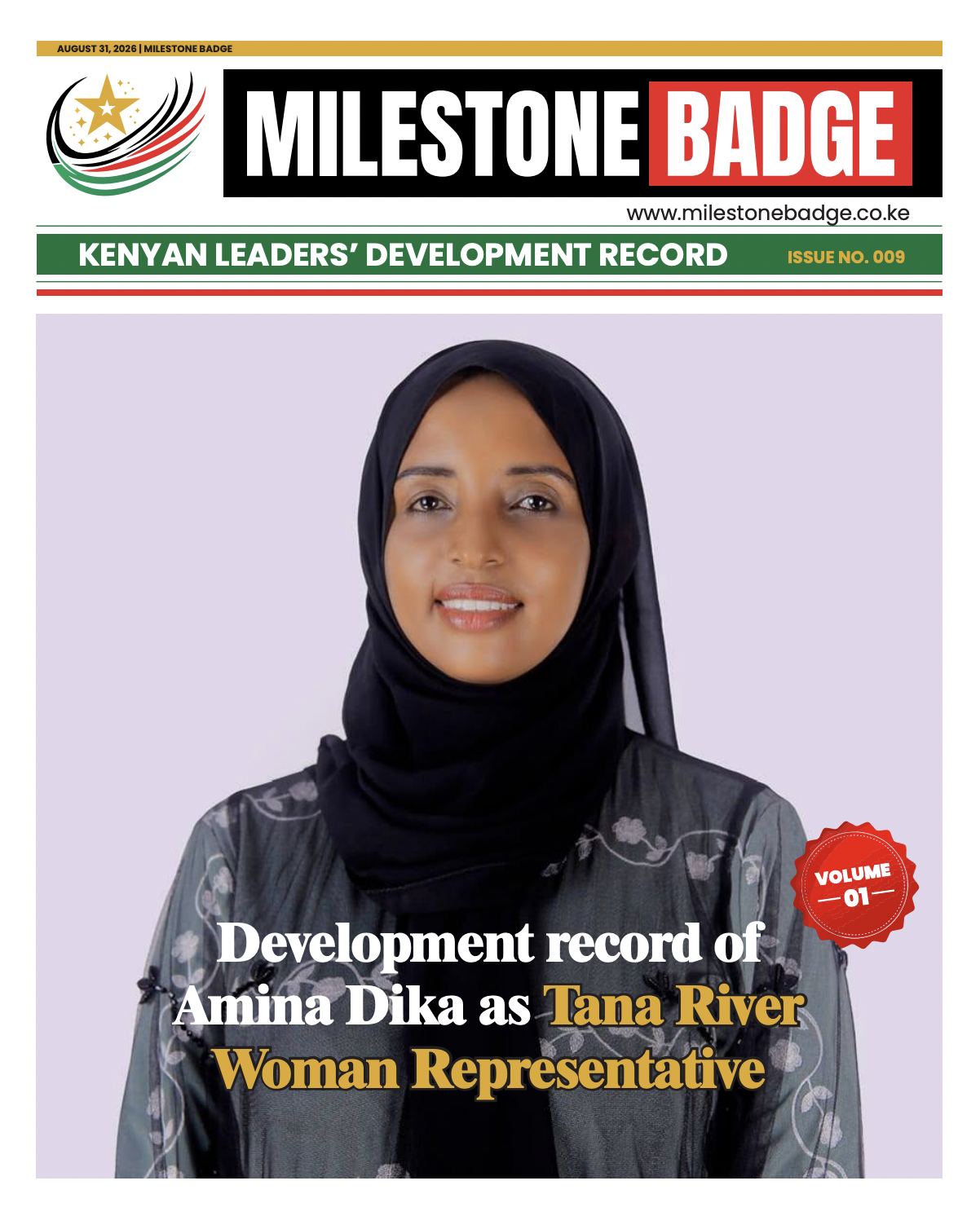 Amina Dika’s development record as Tana River Woman Rep – Vol.1