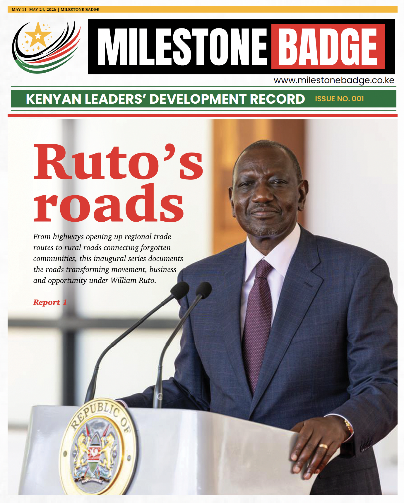 William Ruto Roads Report - Vol. 1